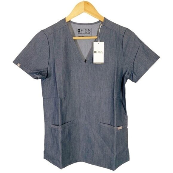 Figs Casma 3 Pocket Scrub Top Size Small NWT - Picture 4 of 12